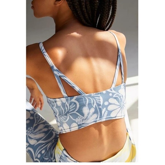 Free People Movement Double Take Printed Crop Top in Floral Combo S NWOT - Picture 4 of 15